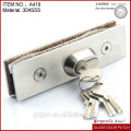 Stainless steel Glass patch lock fitting,glass door clamp,centre glass door lock